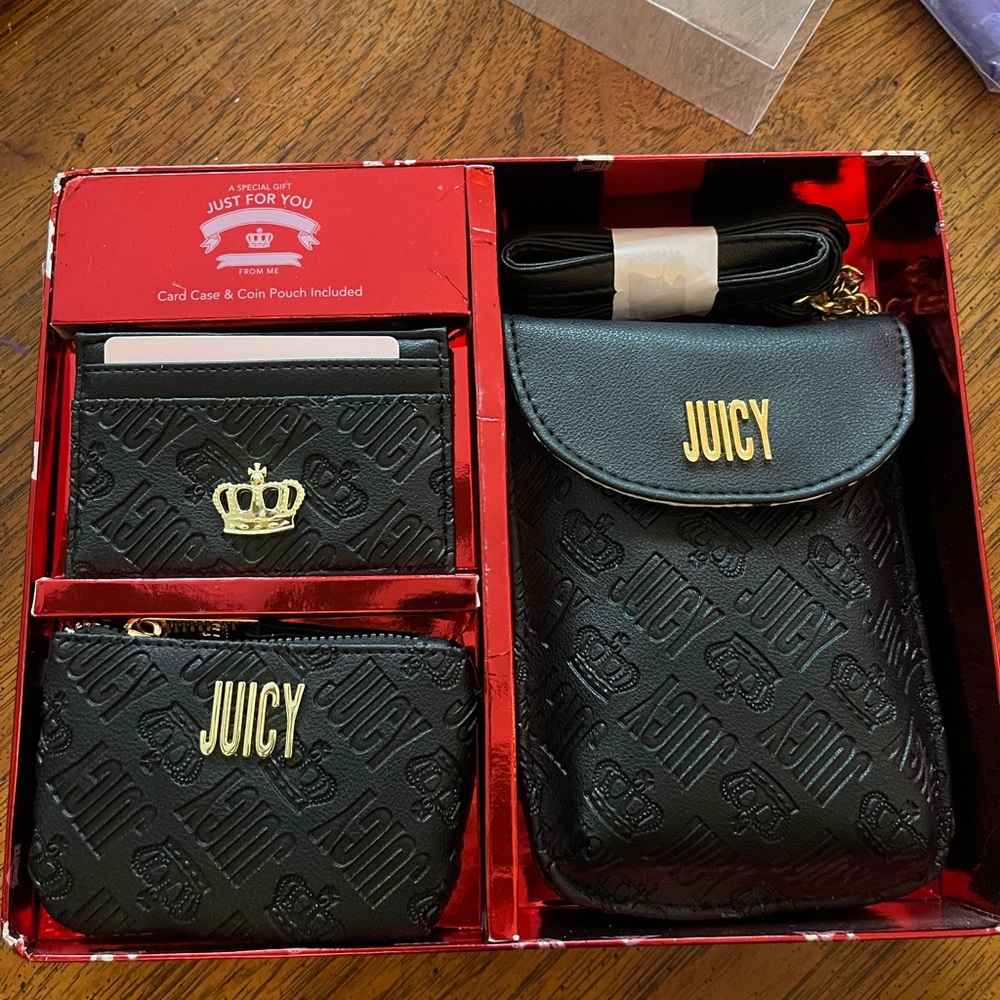 Juicy Couture Black Embossed Set